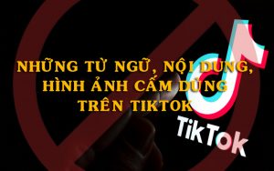 những từ ngữ, hình ảnh, nội dung bị cấm dùng trên tiktok
